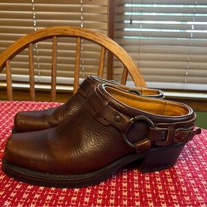 Women’s Frye harness mules sz 7.5M preowned